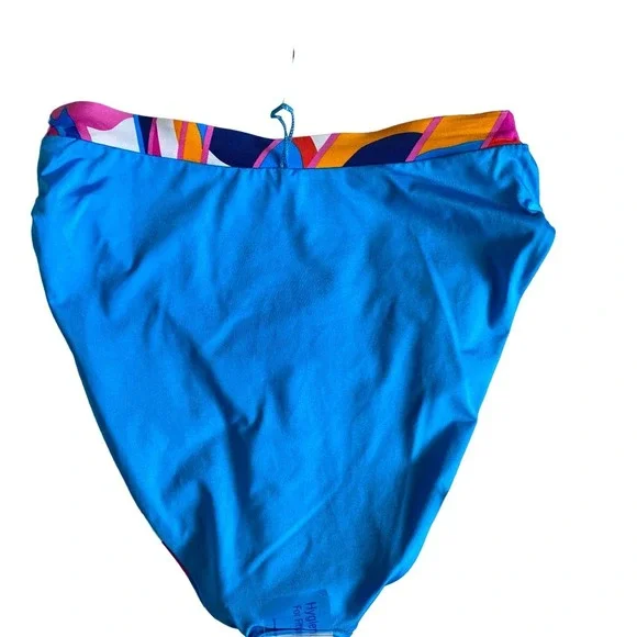 NWT TRINA TURK RIO Reversible High Waist Bikini Bottom, size 14 - Picture 7 of 12